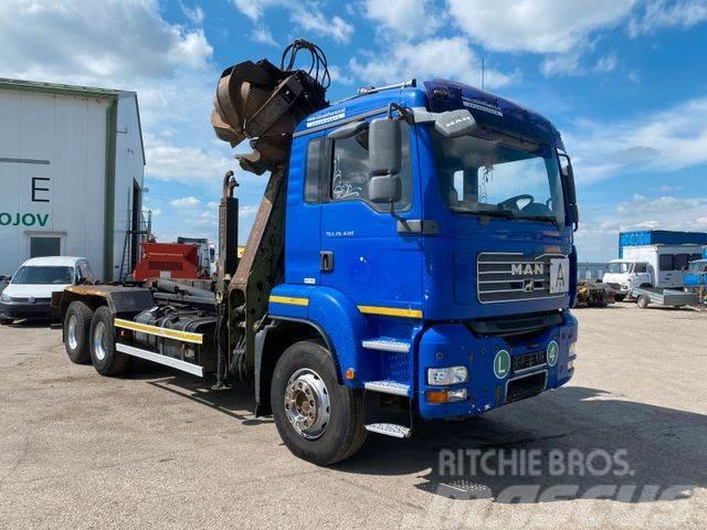 MAN TGA 26.440 6X4 for containers with crane vin 874 Truck mounted cranes