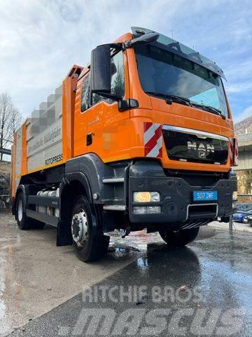 MAN TGS 18.400 ALLRAD 4X4 BLATT LUFT ABS 172 TKM Waste trucks