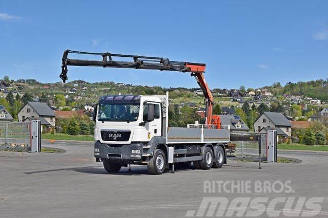MAN TGS 26.360*PRITSCHE 6,70m * PK 16002 C/FUNK* 6x4 Truck mounted cranes