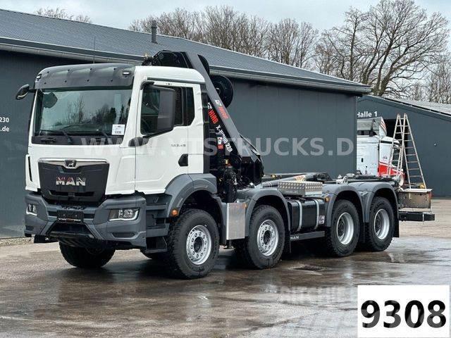 MAN TGS 35.470 8x4 HYVA-Abrollkipper, HIAB Ladekran Hook lift trucks