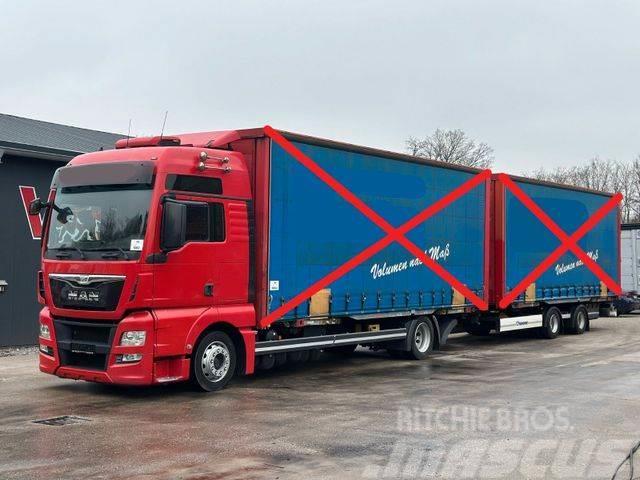 MAN TGX 18.400 4x2 Euro6 BDF+Krone OHNE BRÜCKEN Curtain sider trucks