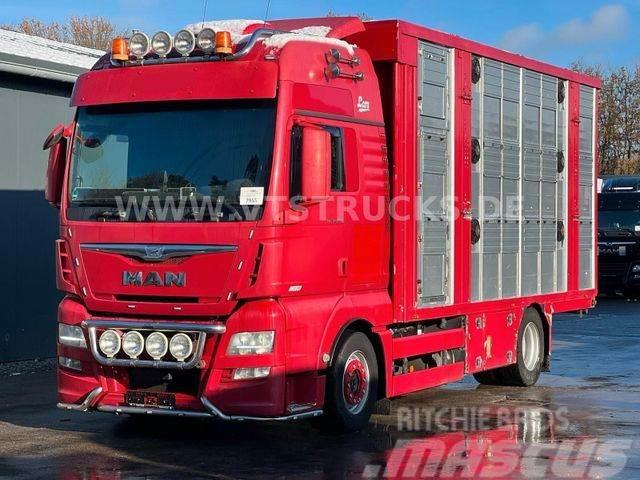 MAN TGX 18.580 Euro 6 3.Stock FINKL Hubdach,Tränke Livestock trucks