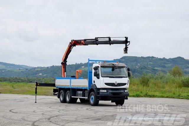 Renault KERAX 370 *PK 16502 + FUNK / 6x4 * TOP Truck mounted cranes