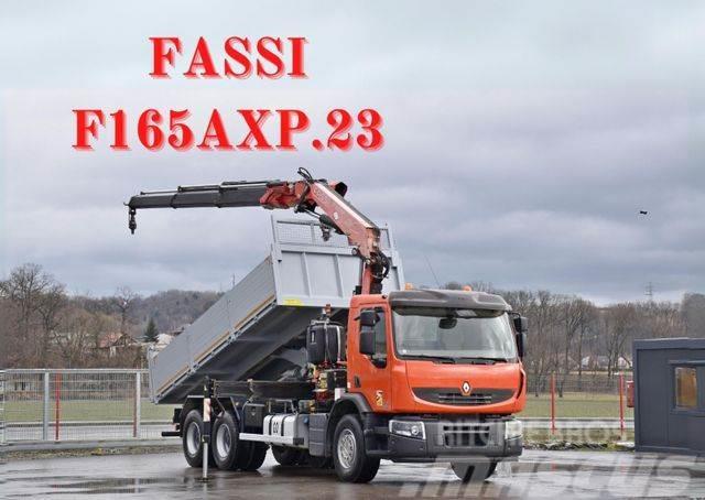 Renault Premium 370 *FASSI F165AXP.23 + FUNK/ 6x4 * TOP Truck mounted cranes