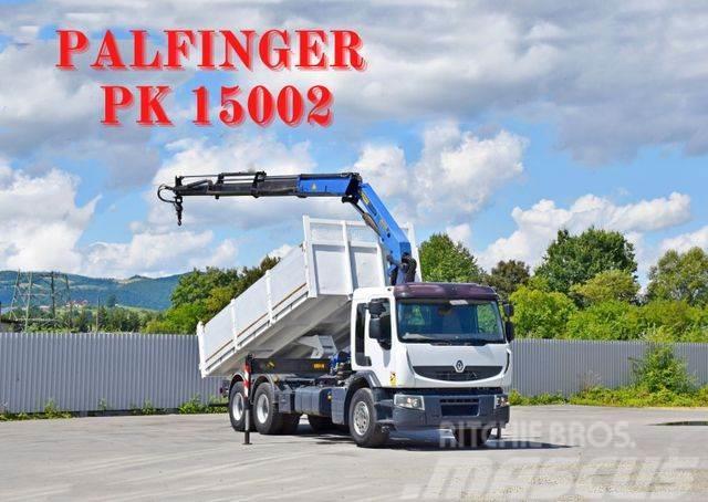 Renault Premium 370 *KIPPER 6,00m+PK 15002 / 6x4 Truck mounted cranes