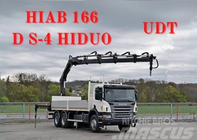 Scania P 360 * HIAB 166D S-4 HIDUO/FUNK * 6x4 Truck mounted cranes
