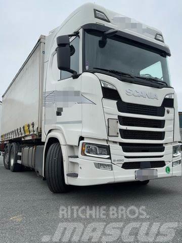 Scania R450 6X2 BDF WAP MIT ANHÄNGER Curtain sider trucks