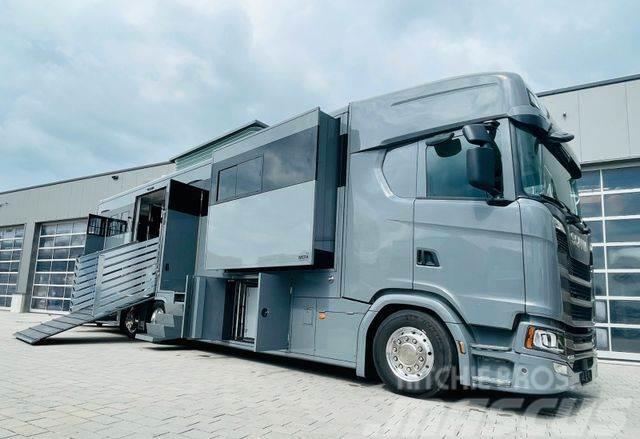 Scania S 450 Doppel Pop-out Pop-Up Pferdetransporter Livestock trucks