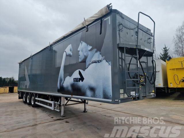 Stas Walkingfloor 92m3 7mm XD 7580 kg ALCOA Box semi-trailers