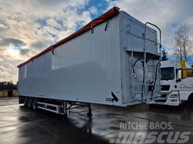 Stas Walkingfloor 92m3 Floor 10 mm 7680 kg 2015 year Box semi-trailers