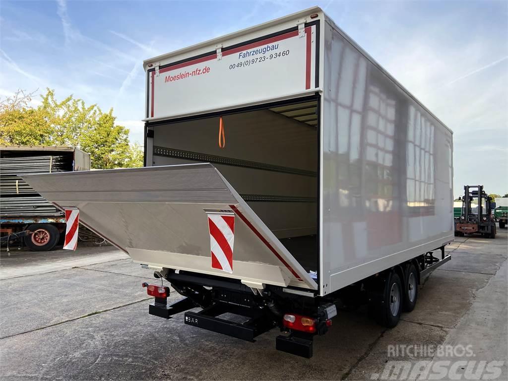 Möslein TK0105D-L Weiß Tandem Koffer, Ladebordwand 1,5 t  Box Trailers