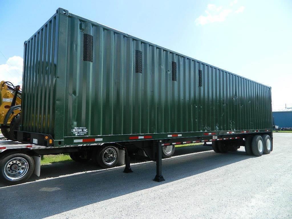  Custom Built 45'X13'6 EXTRA HD CHIP VAN Container trailers