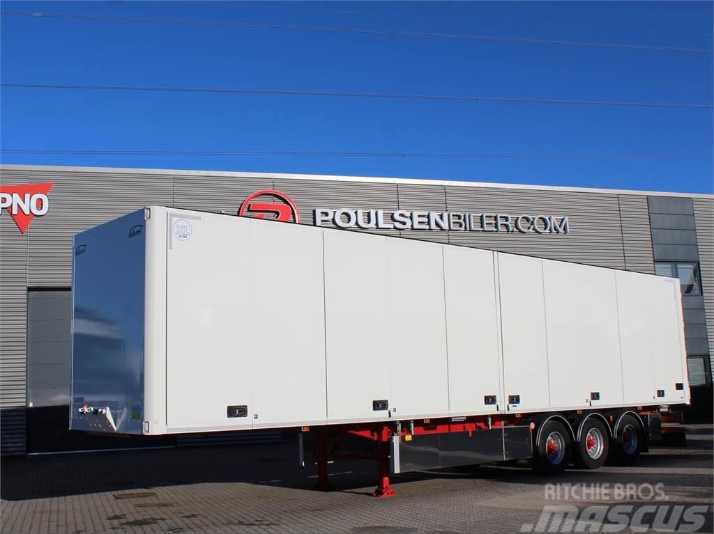 Ekeri 3-aks XL-godkendt Box semi-trailers
