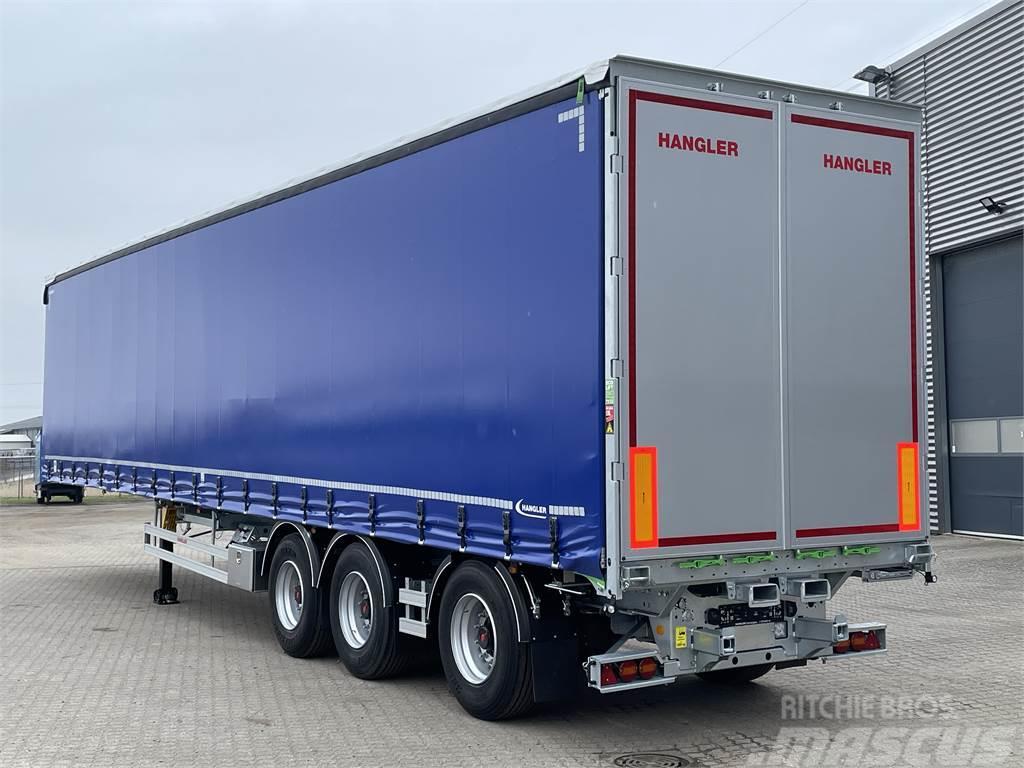 Hangler 3-aks 45-tons gardintrailer truckbeslag Curtain sider semi-trailers