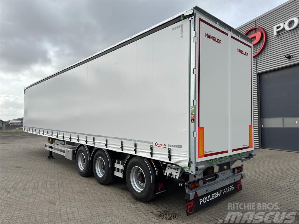 Hangler 3-aks 45-tons gardintrailer Nordic Curtain sider semi-trailers