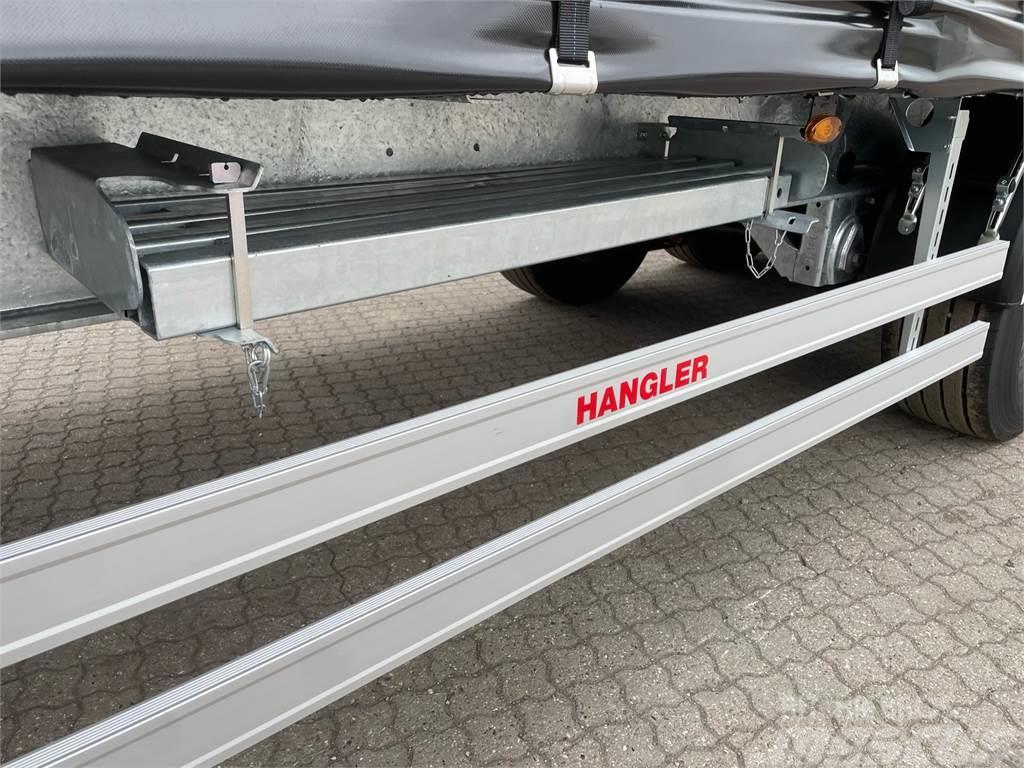 Hangler 3-aks gardintrailer hævetag + kæpstokke Curtain sider semi-trailers