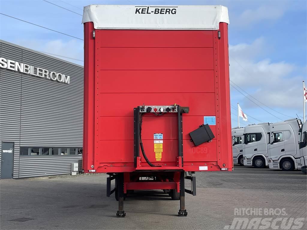 Kel-Berg 3-aks 13,60m lift, hårdttræ NYSYNET Curtain sider semi-trailers