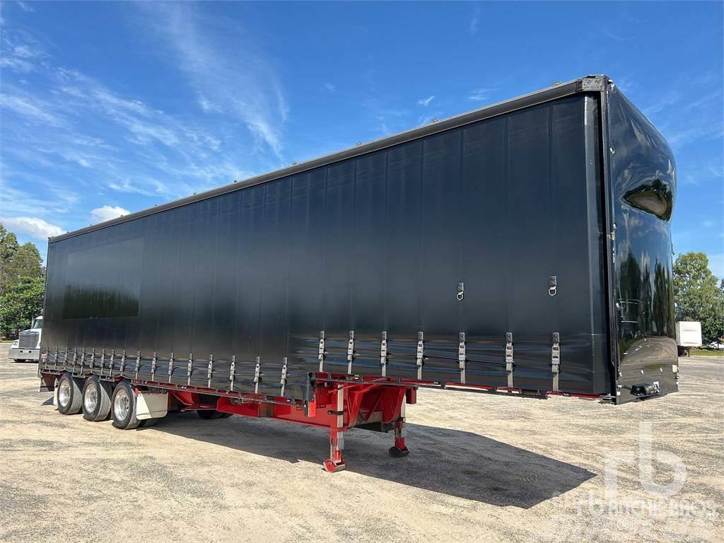  BARKER 13.3 m Tri/A Step Deck Curtain sider semi-trailers
