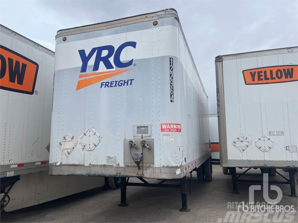 Fruehauf 28 ft x 102 in S/A Box semi-trailers