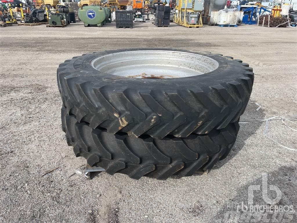 Michelin Quantity of (2) 380/90R46 Tyres, wheels and rims