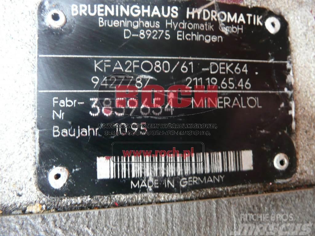 Brueninghaus Hydromatik KFA2F080/61-DEK64 9427787 211.19.65.46 Hydraulics