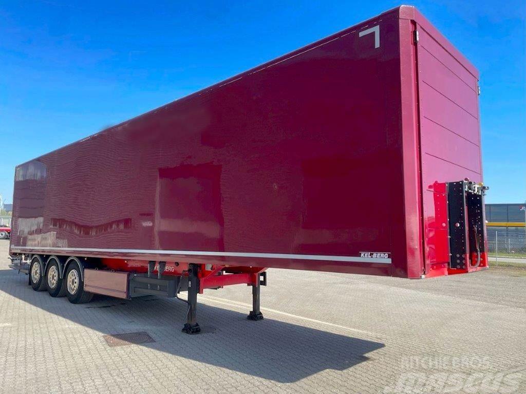 Kel-Berg 3-aks med folde-slædelift Box semi-trailers