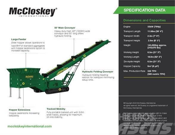 McCloskey SF50 Conveyors