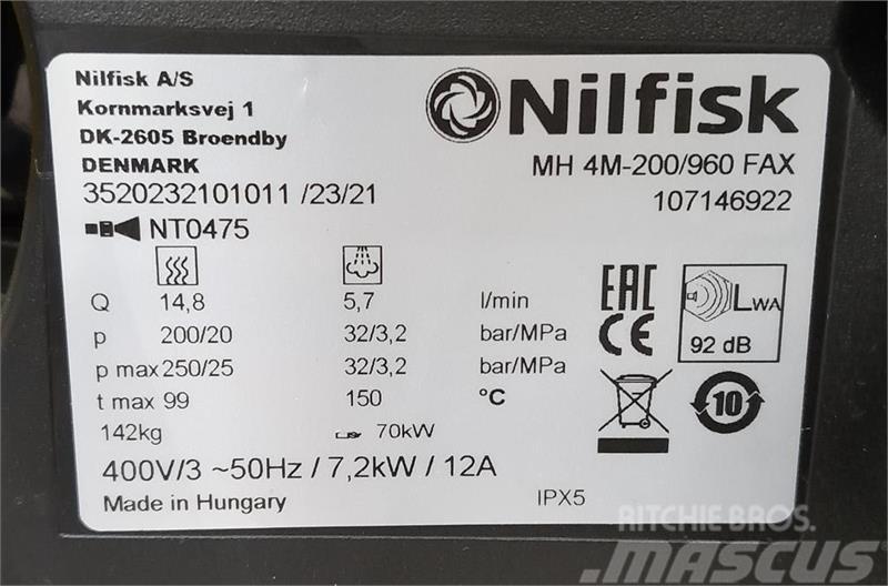 Nilfisk 200/960 FAX High pressure cleaner